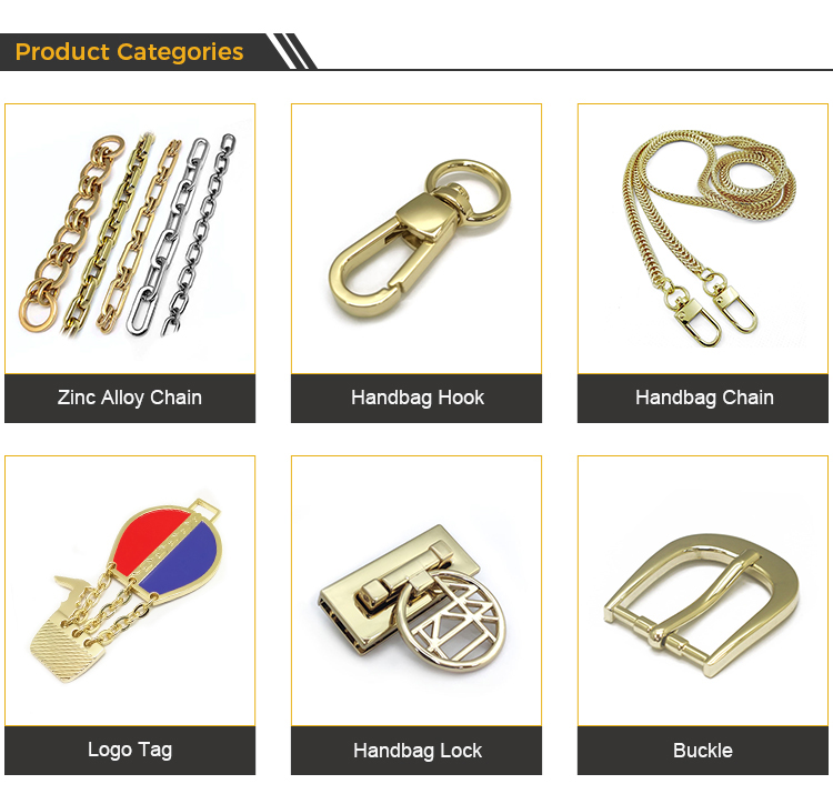 Wholesale Decorative Gold Alloy Chain For Purse Strap